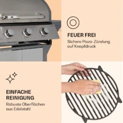 Lucifer 3 Gasgrill 3 X 3,6 KW Brenner 60x45cm Grill Edelstahl Mobil 14 Lucifer 3 Gasgrill 3 X 3,6 KW Brenner 60x45cm Grill Edelstahl Mobil -Küchengeräte 10040280 de 0007 logo