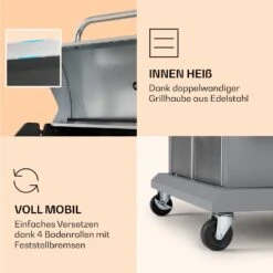 Lucifer 4 Gasgrill 4 X 3,6 KW Brenner 69x45cm Grill Edelstahl Mobil -Küchengeräte 10040281 de 0006 logo