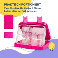 Junior Lunchbox 6 Fächer 21,3 X 15 X 4,5 Cm (BxHxT) BPA-frei -Küchengeräte 10040338 de 0004 usp