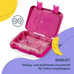Junior Lunchbox 6 Fächer 21,3 X 15 X 4,5 Cm (BxHxT) BPA-frei -Küchengeräte 10040338 de 0006 usp