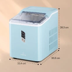Albaron Eiswürfelmaschine Bullet-Eis 12 Kg / 24 H 1,5 Ltr. Display -Küchengeräte 10040344 yy 0007 dimensions
