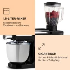 Renata Rossa Küchenmaschine 3-in-1 2000W 2,7PS 5Ltr Edelstahl BPA-frei -Küchengeräte 10040500 de 0006 logo