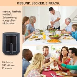Crisp-Pro Heißluftfritteuse Air Fryer 1400W 3,5 Ltr 8 Programme Timer -Küchengeräte 10040701 de 0005 logo