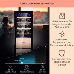 Barossa 123 Duo Weinkühlschrank 123 Fl 226 Ltr 2 Zonen Touch-Steuerung -Küchengeräte 10040721 de 0004 usp