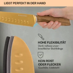 Kazuno Messerset 7 Teile Magnetischer Block PVD Titanium-Beschichtung -Küchengeräte 10040726 de 0003 usp