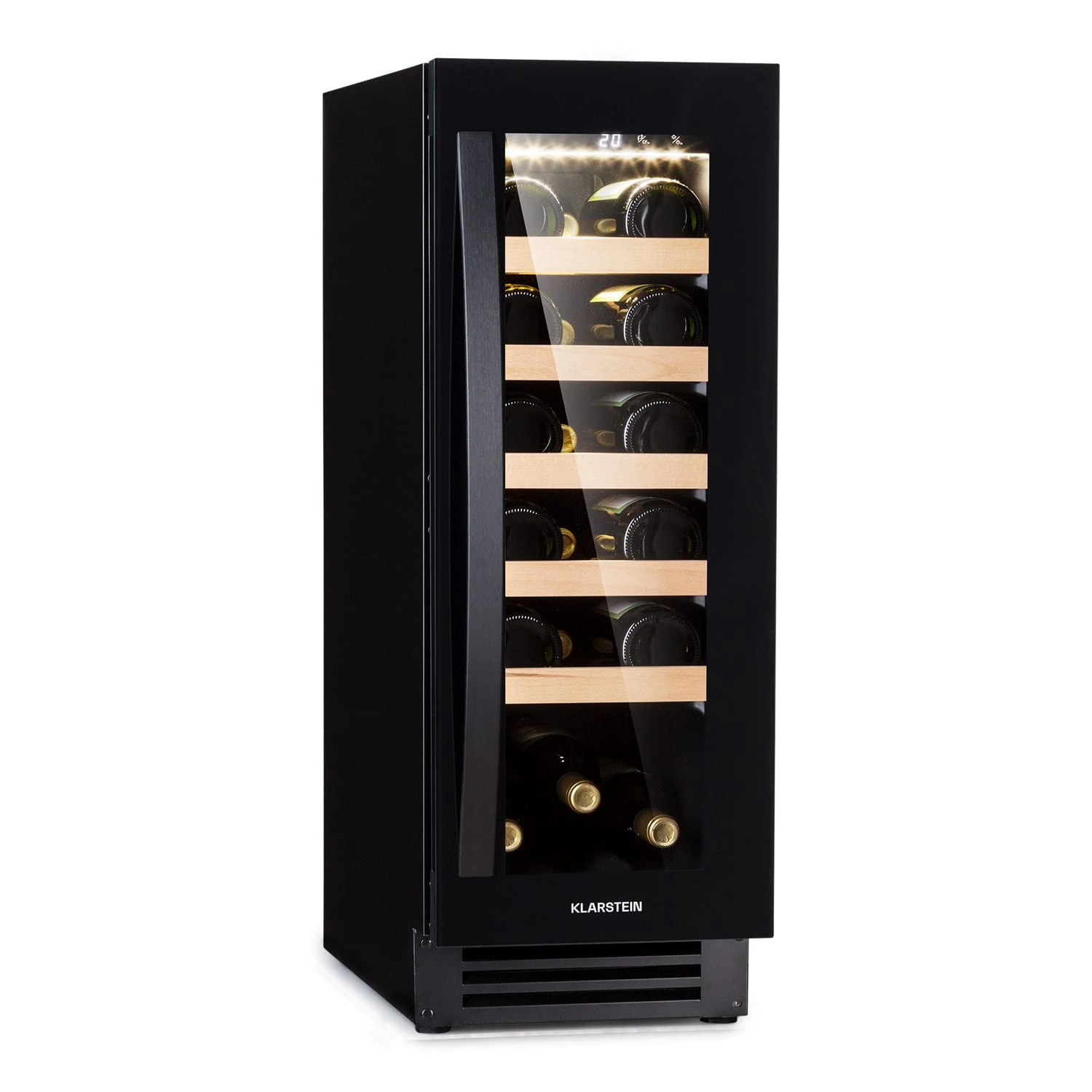 Vinovilla 20 Built-In Weinkühlschrank 50l / 20 Flaschen Glastür Edelstahl 1 Vinovilla 20 Built-In Weinkühlschrank 50l / 20 Flaschen Glastür Edelstahl