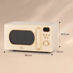 Julieta Mikrowelle Mit Grill 20l 700 / 800 W Ø25,5cm 8 Programme -Küchengeräte 10040731 yy 0007 dimensions