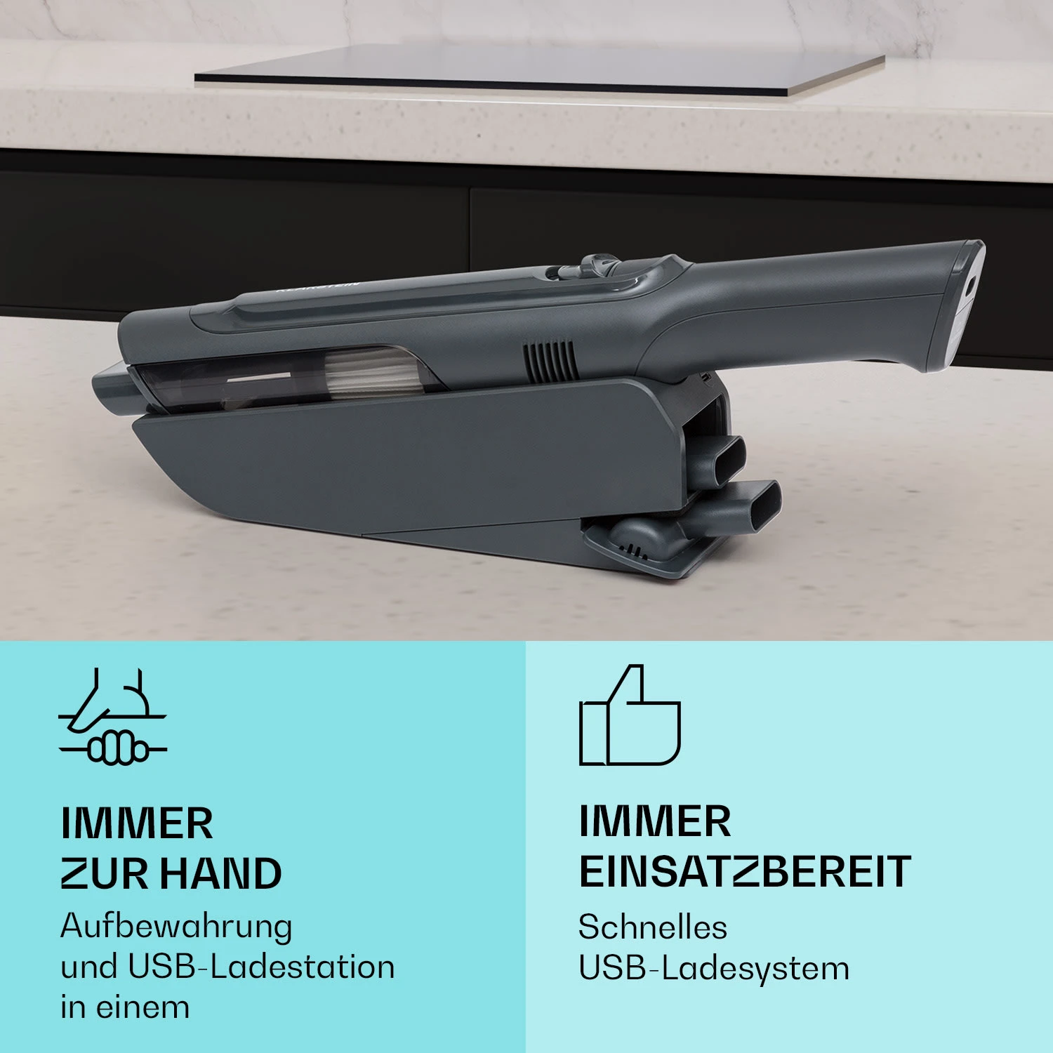 LARMA Akku-Handstaubsauger Kabellos Beutellos Akkubetrieben 32 Min Laufzeit Max. 4 LARMA Akku-Handstaubsauger Kabellos Beutellos Akkubetrieben 32 Min Laufzeit Max. – Bild 4