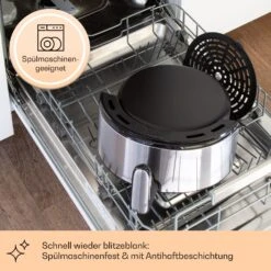 Klarstein Crisp-Pro 4,3L Air Fry Stainless Steel -Küchengeräte 10041145 de 0004 logo