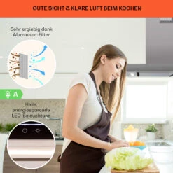 Alinea 90 Dunstabzugshaube 90cm Wandhaube WiFi A++ 500m³/h Touch -Küchengeräte 10041172 de 0004 usp