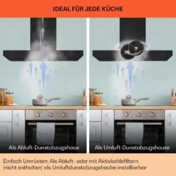 Alinea 90 Dunstabzugshaube 90cm Wandhaube WiFi A++ 500m³/h Touch -Küchengeräte 10041172 de 0007 usp