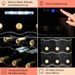 Barolo 12 Uno Weinkühlschrank 37 Ltr 12 Flaschen 11-18°C SingleZone -Küchengeräte 10041205 de 0005 usp