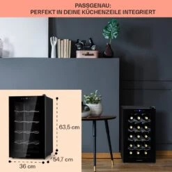 Barolo 15 Uno Weinkühlschrank 48 Ltr 15 Flaschen 11-18°C SingleZone -Küchengeräte 10041207 de 0006 usp