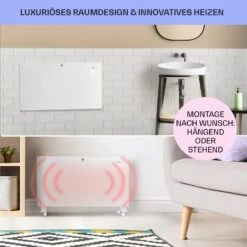 Bansin Crystal Smart Konvektions-Heizgerät 1500W 5 - 50 °C App-Steuerung -Küchengeräte 10041210 de 0007 usp