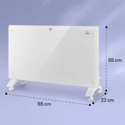 Bansin Crystal Smart Konvektions-Heizgerät 1500W 5 - 50 °C App-Steuerung -Küchengeräte 10041210 yy 0008 dimensions