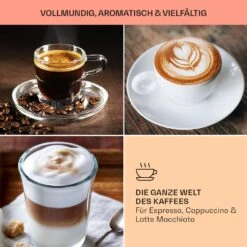 BellaVita Kaffeemaschine 3-in-1 1450 W 20 Bar Milchschäumer 13 BellaVita Kaffeemaschine 3-in-1 1450 W 20 Bar Milchschäumer -Küchengeräte 10041240 de 0007 usp