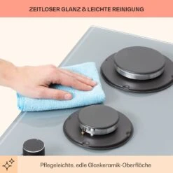 Firetale Gaskochfeld 2-flammig Aluminium-Brenner Erdgas/Propangas Inkl. Schlauch Und Druckminderer -Küchengeräte 10041301 de 0007 usp