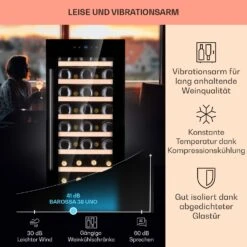 Barossa 38 Uno Weinkühlschrank 1 Zone 94 Ltr 38 Fl Touch-Display -Küchengeräte 10041306 de 0004 usp