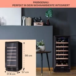 Vinovilla 29 Built-In Weinkühlschrank 81 L / 29 Fl. 1 Zone Glastür Edelstahl -Küchengeräte 10041309 de 0006 logo