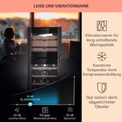 El Dorado 89 Käse & Weinkühlschrank 2 Zonen Touch 89L LED -Küchengeräte 10041310 de 0003 logo