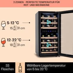 Vinamour 33 Duo Weinkühlschrank 2 Zonen 89 L / 33 Flaschen 5-18°C Touch 10 Vinamour 33 Duo Weinkühlschrank 2 Zonen 89 L / 33 Flaschen 5-18°C Touch -Küchengeräte 10041311 de 0003 logo
