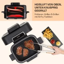 Combo Air Grill-Heißluftfritteuse 5 Programme 1500 Watt 4,5 L Grillkorb 2,5 L Frittierkorb 11 Combo Air Grill-Heißluftfritteuse 5 Programme 1500 Watt 4,5 L Grillkorb 2,5 L Frittierkorb -Küchengeräte 10041330 de 0005 usp