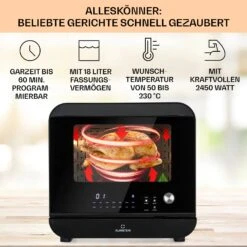 Vita Pro Heißluftfritteuse Dampfgaren 2450 W 18 Ltr 800 Ml Wassertank -Küchengeräte 10041333 de 0003 usp