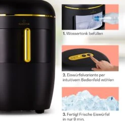 Passau Eiswürfelmaschine 2 Größen 15 Kg/24 H Auto-Clean -Küchengeräte 10041343 de 0004 logo