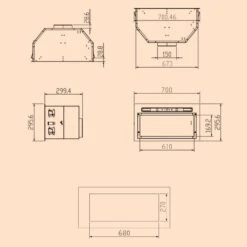Camila Dunstabzugshaube Einbau 70 Cm 397 M³/h LED Touch Edelstahl 16 Camila Dunstabzugshaube Einbau 70 Cm 397 M³/h LED Touch Edelstahl -Küchengeräte 10041346 yy 0011 dimensions