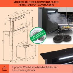 Royal Flush Eco Dunstabzugshaube 60 Cm 576 M³/h A+ 14 Royal Flush Eco Dunstabzugshaube 60 Cm 576 M³/h A+ -Küchengeräte 10041348 de 0005 usp
