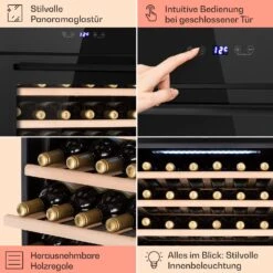 Vinsider 30 Built-In Uno Einbau-Weinkühlschrank 30 Flaschen 77 Ltr Edelstahl -Küchengeräte 10041357 de 0005 usp