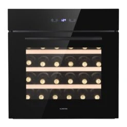 Vinsider 30 Built-In Uno Einbau-Weinkühlschrank 30 Flaschen 77 Ltr Edelstahl