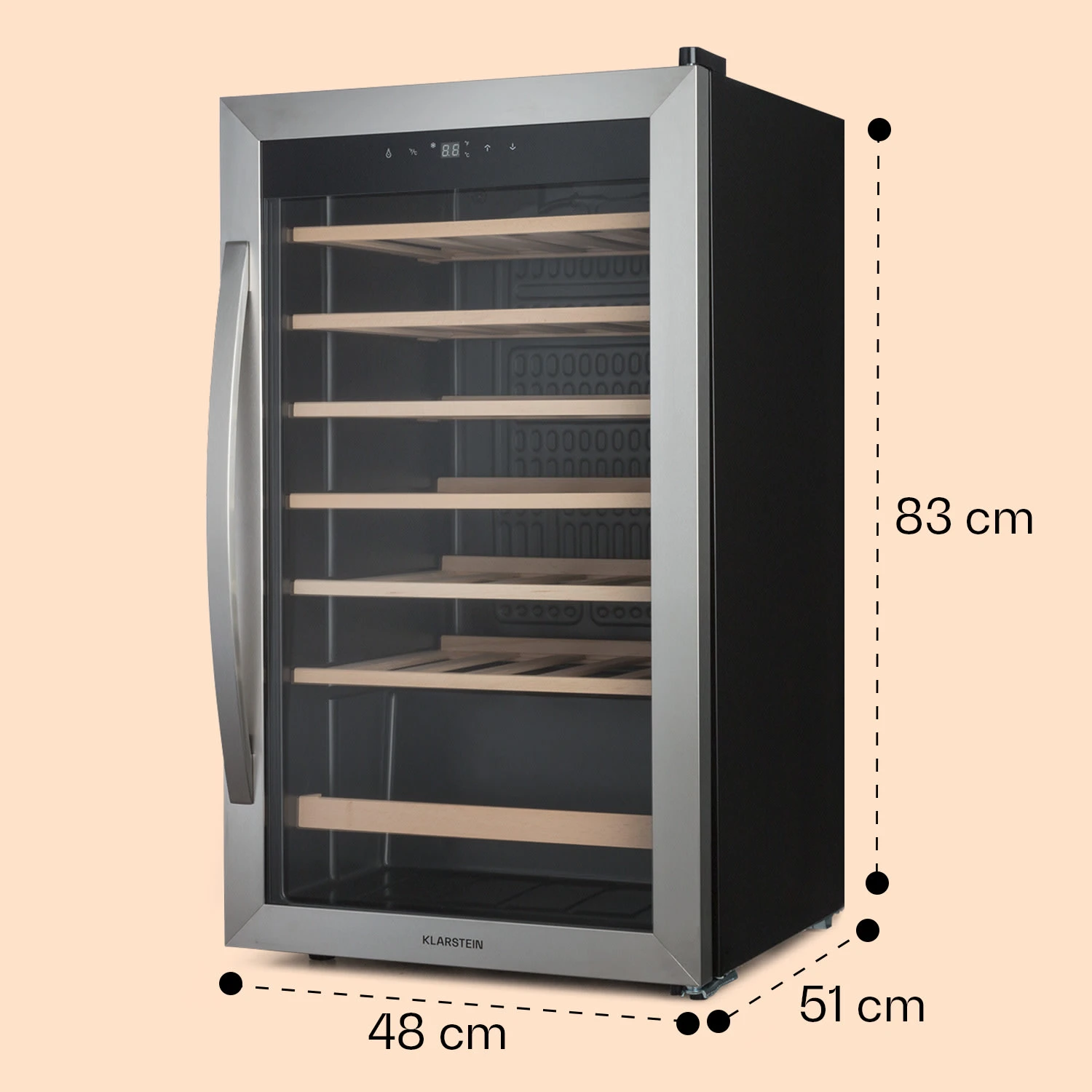 Vinamour 32 Uno Weinkühlschrank 1 Zone 95 L / 36 Flaschen 4-18°C Touch 8 Vinamour 32 Uno Weinkühlschrank 1 Zone 95 L / 36 Flaschen 4-18°C Touch – Bild 8