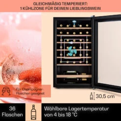 Barossa 32 Uno Weinkühlschrank 1 Zone 95 Liter / 36 Flaschen Touch-Display -Küchengeräte 10041395 de 0003 usp