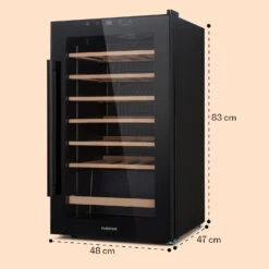 Barossa 32 Uno Weinkühlschrank 1 Zone 95 Liter / 36 Flaschen Touch-Display -Küchengeräte 10041395 yy 0008 dimensions