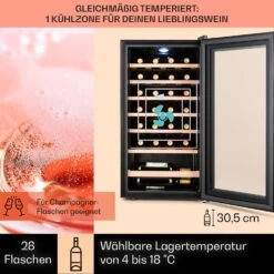 Barossa 29 Uno Weinkühlschrank 1 Zone 88 Ltr / 28 Fl Touch-Display -Küchengeräte 10041397 de 0003 usp