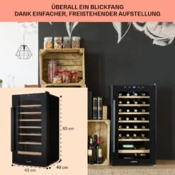 Barossa 29 Uno Weinkühlschrank 1 Zone 88 Ltr / 28 Fl Touch-Display -Küchengeräte 10041397 de 0006 usp
