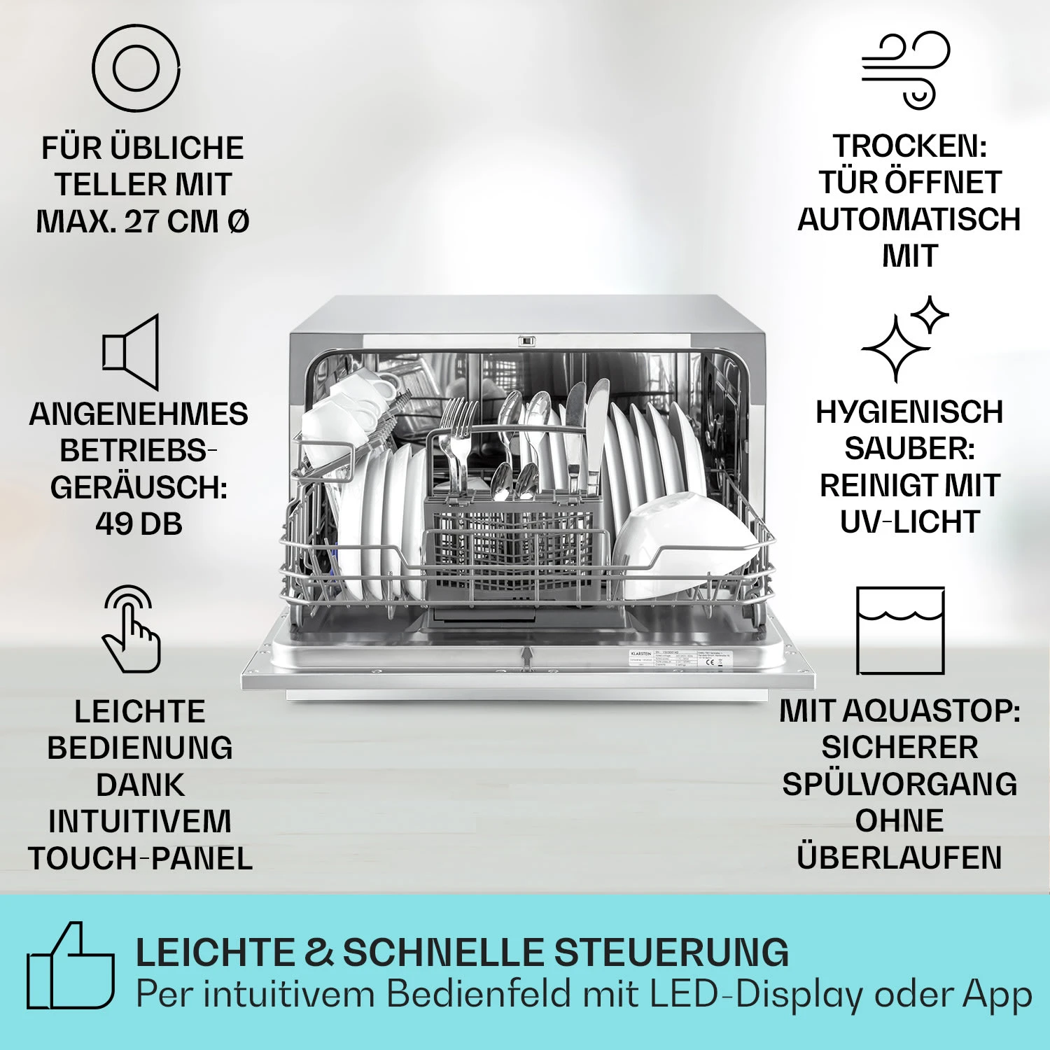 Havasia UV 6 Geschirrspüler UV-Licht Freistehend 1380W 2 Havasia UV 6 Geschirrspüler UV-Licht Freistehend 1380W – Bild 2