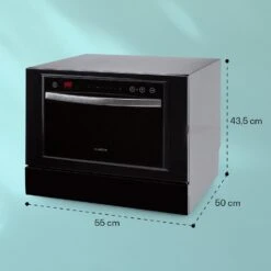 Havasia UV 8 Neo Tischgeschirrspüler UV-Licht Freistehend / Einbau 1380W -Küchengeräte 10041830 yy 0007 dimensions