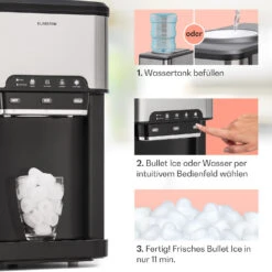 Aqueous Eiswürfelmaschine 3-in-1: Eiswürfel, Wasserspender: Heiß & Kalt 20 Kg/24h 9 Aqueous Eiswürfelmaschine 3-in-1: Eiswürfel, Wasserspender: Heiß & Kalt 20 Kg/24h -Küchengeräte 10041845 de 0004 usp