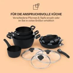 Noto Endurance Kochtopf Ø28cm Geschmiedetes Aluminium Deckel Induktion PTFE-Antihaftbeschichtung 16 Noto Endurance Kochtopf Ø28cm Geschmiedetes Aluminium Deckel Induktion PTFE-Antihaftbeschichtung -Küchengeräte 10045008 de 0008 usp