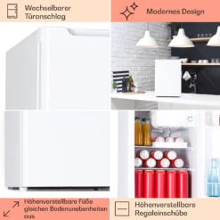 Fargo 67 Kühlschrank Minibar 67 Liter / 4 Liter Gefrierfach Kompakt -Küchengeräte 10045043 de 0005 usp