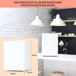 Fargo 67 Kühlschrank Minibar 67 Liter / 4 Liter Gefrierfach Kompakt -Küchengeräte 10045043 de 0006 usp