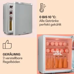 Happy Hour 38 Mini-Kühlschrank Minibar Getränkekühlschrank 38 L 26 DB 11 Happy Hour 38 Mini-Kühlschrank Minibar Getränkekühlschrank 38 L 26 DB -Küchengeräte 10045046 de 0004 usp
