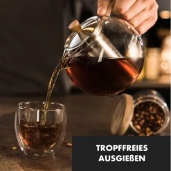 Sencha Teekanne 0,65 L Edelstahl-Siebeinsatz Borosilikatglas Deckel -Küchengeräte 10045058 de 0004 logo
