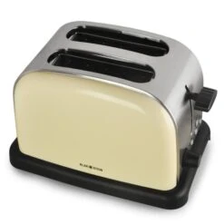 Aquavita Frühstücksset Creme Wasserkocher Toaster Creme -Küchengeräte 60001826 yy 0004 titel title 2 toaster klarstein creme