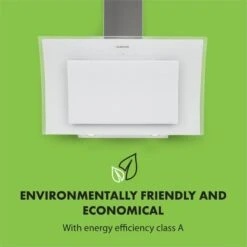 Sabia 90 Dunstabzugshaube | 90cm | 600 M³/h | Energieeffizienzklasse A | Inklusive 2 X Aktivkohlefilter -Küchengeräte 60002219 yy 0005 logo Klarstein Sabia 90 Dunstabzugshaube weiss