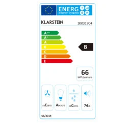 Aurica Dunstabzugshaube Umluftset 60cm Aktivkohlefilter Schwarz -Küchengeräte 60002284 energy label
