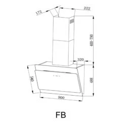 Aurica Dunstabzugshaube Umluftset 60cm Aktivkohlefilter Schwarz -Küchengeräte 60002284 yy 0009 logo Klarstein Aurica 60 Dunstabzugshaube