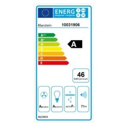 Masur Dunstabzugshaube Umluftset Tafelfront 650 M³/h Edelstahl -Küchengeräte 60002316 energy label